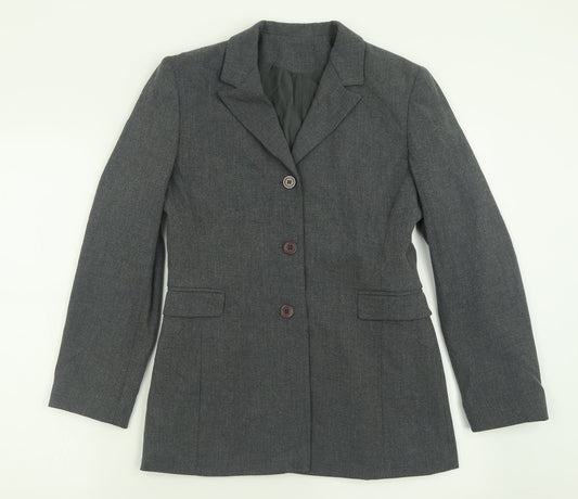 Debenhams Womens Grey   Jacket Blazer Size 8  Button