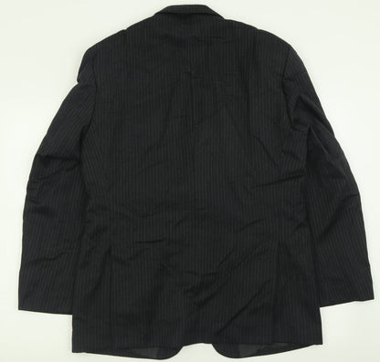 Mens UK Size 40 Debenhams Regular Black Suit Jacket