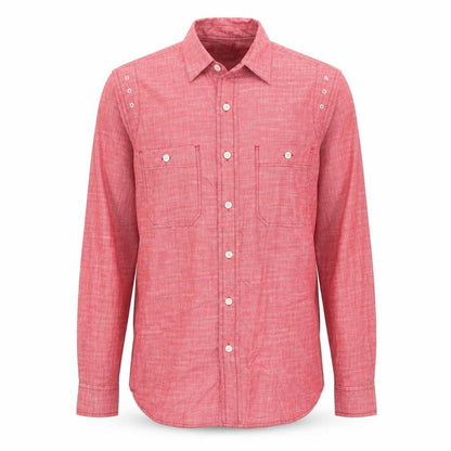 Mens UK Size XS Topman Pink  Button-Up Long Sleeve Casual Shirt
