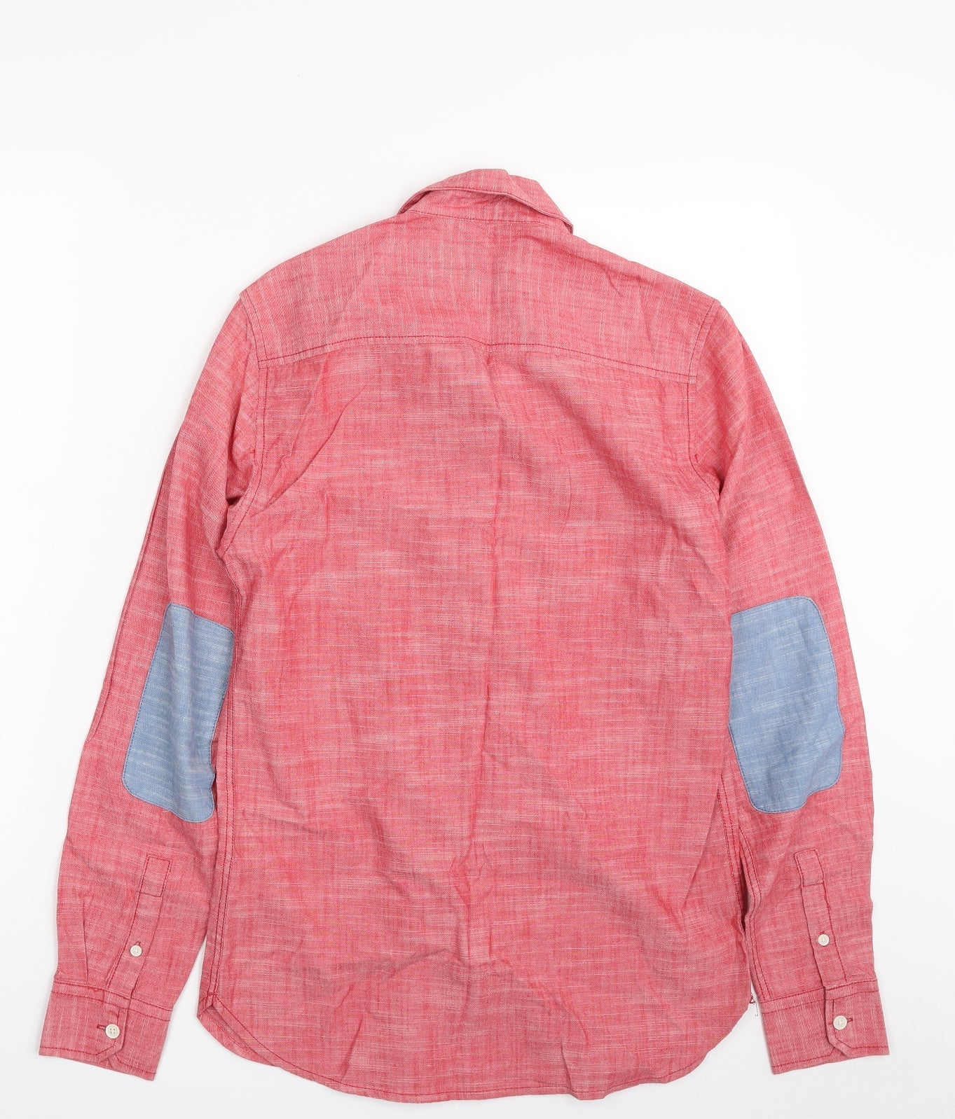 Mens UK Size XS Topman Pink  Button-Up Long Sleeve Casual Shirt