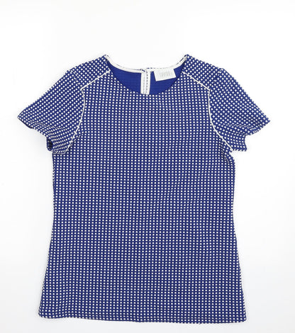 Womens UK Size 8 Savida Blue Tunic Blouse