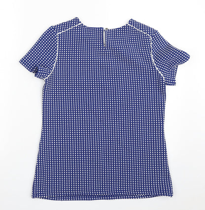 Womens UK Size 8 Savida Blue Tunic Blouse