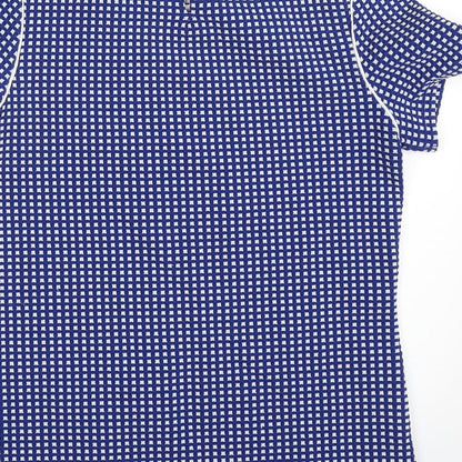 Womens UK Size 8 Savida Blue Tunic Blouse