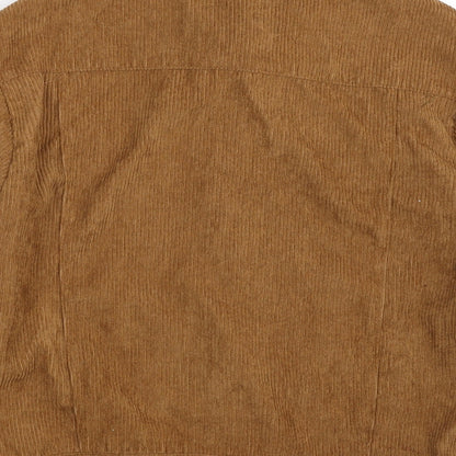 Boohoo Womens Brown   Jacket  Size 8  Button