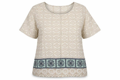 Womens UK Size M VILA Beige Basic Blouse
