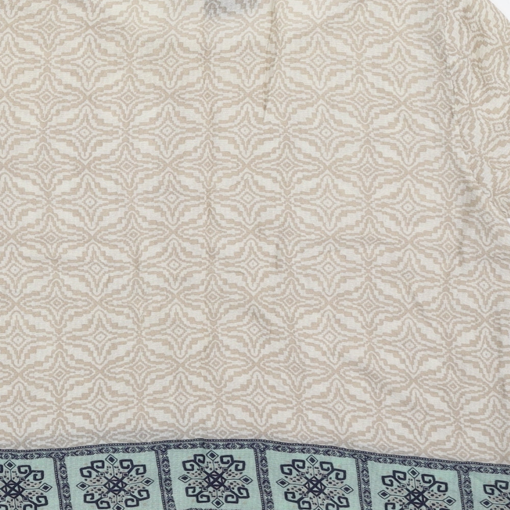 Womens UK Size M VILA Beige Basic Blouse