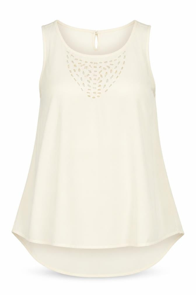 Womens UK Size M VERO MODA Ivory Basic Blouse