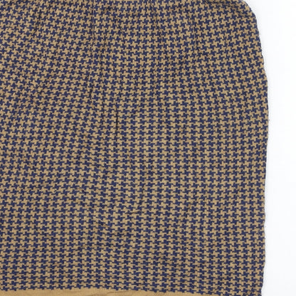Atmosphere Womens Brown Houndstooth Viscose Straight & Pencil Skirt Size 8