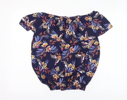 Womens UK Size  Debenhams Blue Basic Blouse