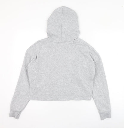 New Look Girls Grey  Cotton Pullover Hoodie Size 12-13 Years  Pullover - Maybe Later