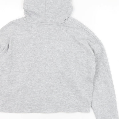 New Look Girls Grey  Cotton Pullover Hoodie Size 12-13 Years  Pullover - Maybe Later