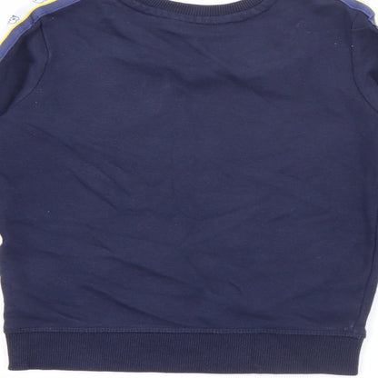 George Boys Blue  Cotton Pullover Sweatshirt Size 3-4 Years   - Pudsey