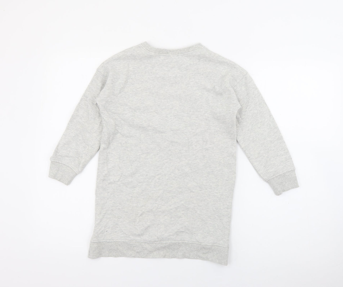 NEXT Girls Grey  Cotton Pullover Sweatshirt Size 6 Years