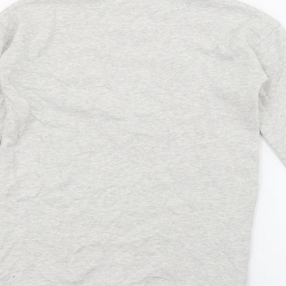 NEXT Girls Grey  Cotton Pullover Sweatshirt Size 6 Years