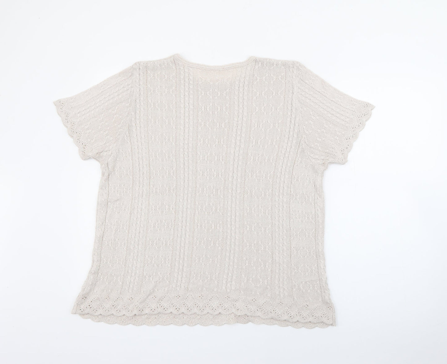 Womens UK Size 18 Berkertex Beige Pullover Jumper