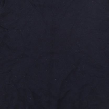 New Look Mens Blue V-Neck  Cotton Pullover Jumper Size L