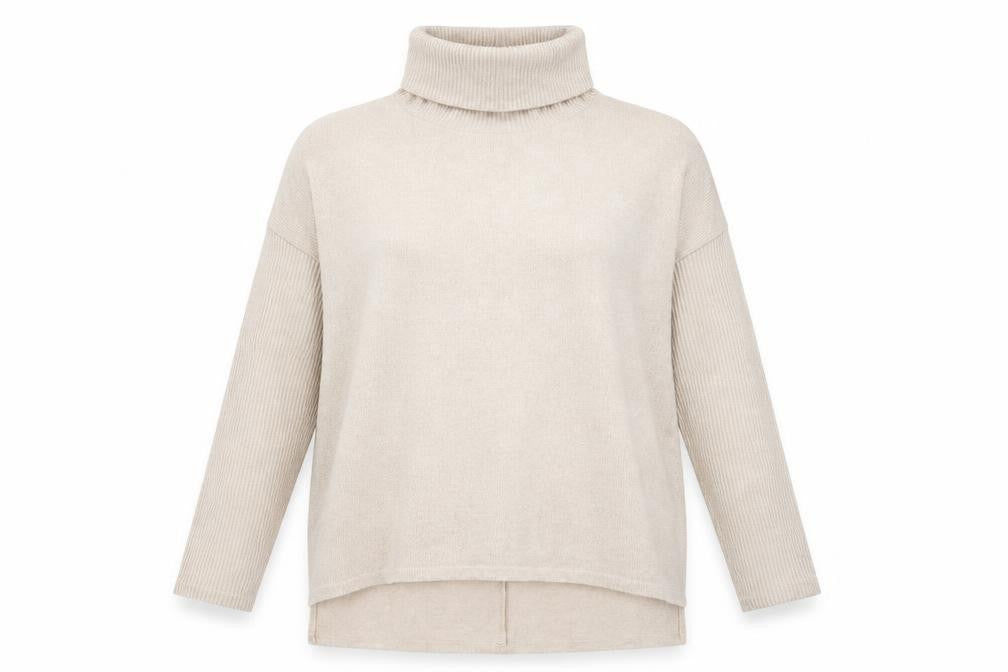 Womens UK Size 12 George Beige Pullover Jumper