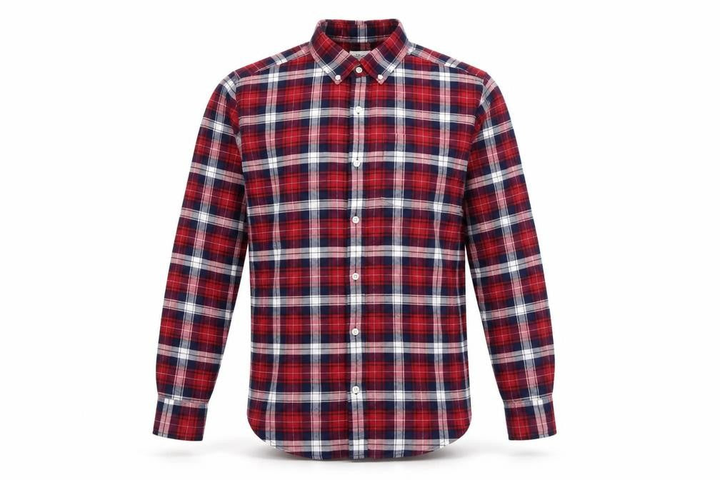 Mens UK Size S NEXT Red  Button-Up Long Sleeve Casual Shirt