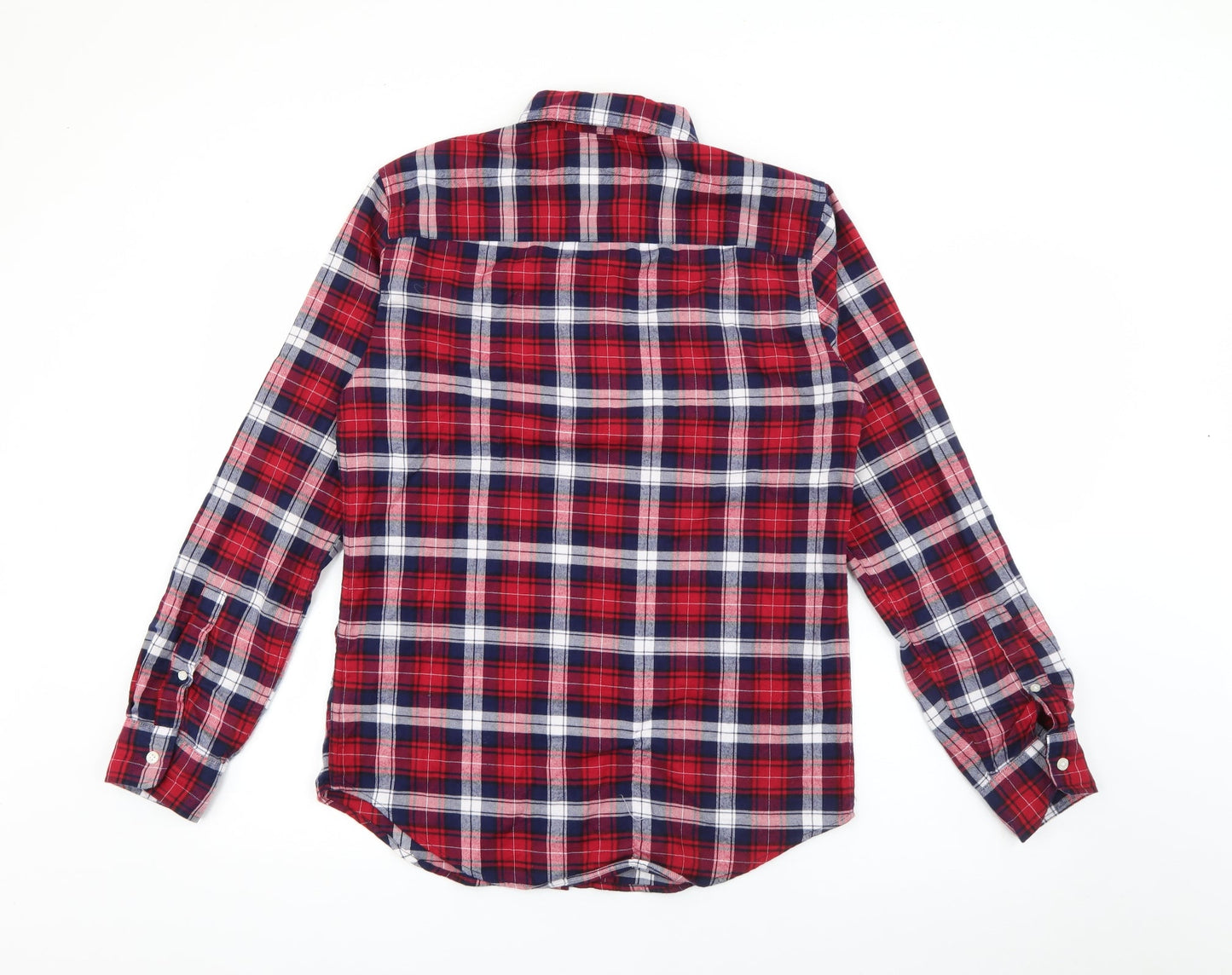 Mens UK Size S NEXT Red  Button-Up Long Sleeve Casual Shirt