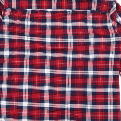 Mens UK Size S NEXT Red  Button-Up Long Sleeve Casual Shirt