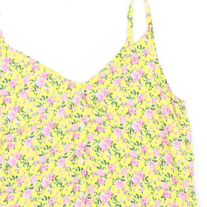 Womens UK Size 16 Papaya Multicoloured Basic Tank