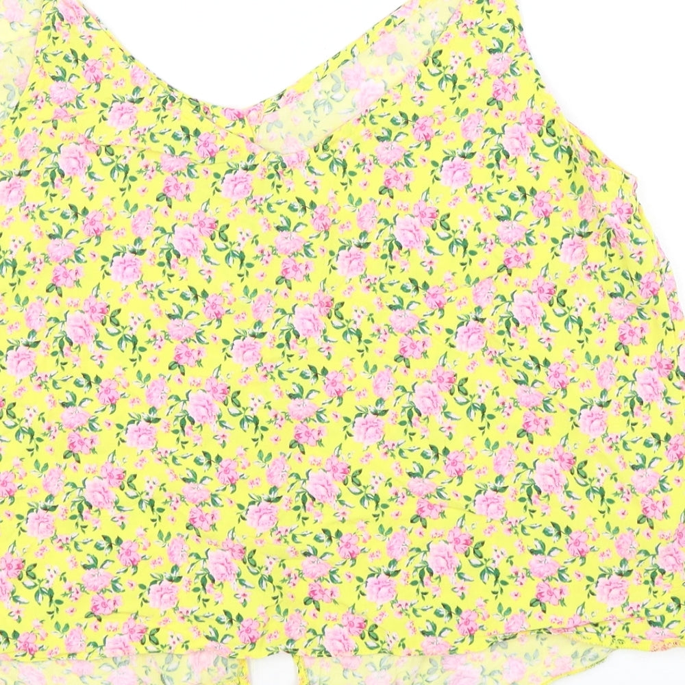 Womens UK Size 16 Papaya Multicoloured Basic Tank