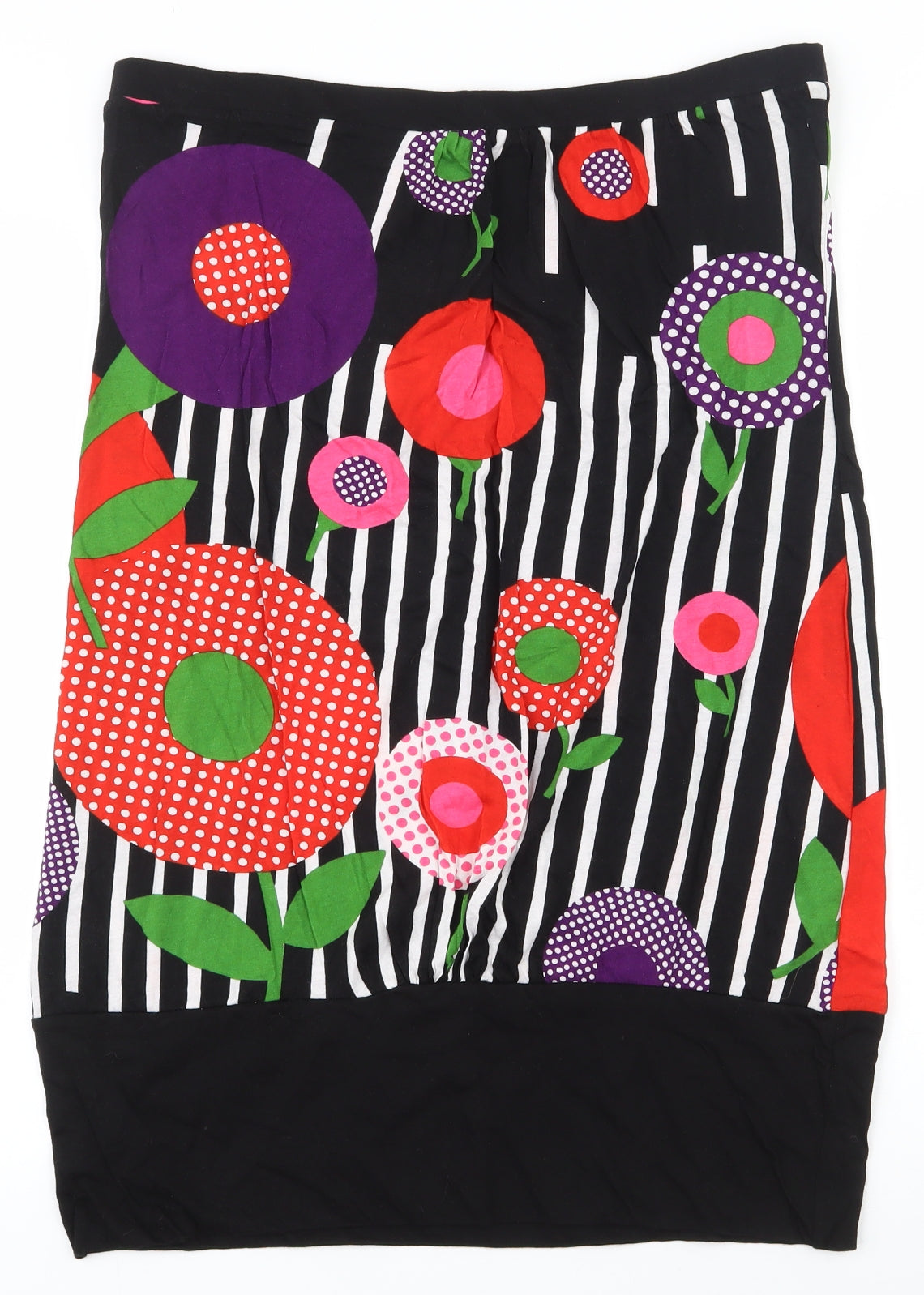 Attmosphere Womens Multicoloured Floral Cotton Straight & Pencil Skirt Size 14