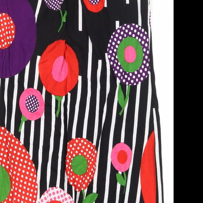 Attmosphere Womens Multicoloured Floral Cotton Straight & Pencil Skirt Size 14