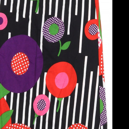 Attmosphere Womens Multicoloured Floral Cotton Straight & Pencil Skirt Size 14