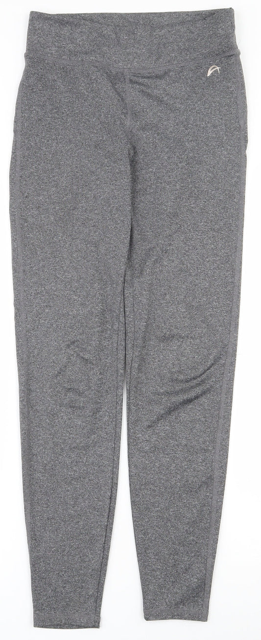 F&F Womens Grey  Polyester Compression Leggings Size 6 L26.5 in Regular Pullover