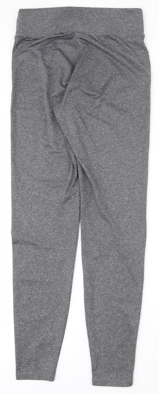 F&F Womens Grey  Polyester Compression Leggings Size 6 L26.5 in Regular Pullover