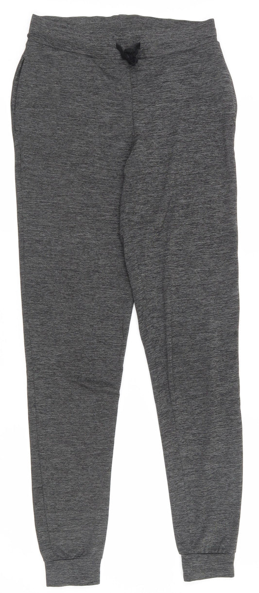F&F Womens Grey  Polyester Compression Leggings Size 6 L30 in Regular Pullover