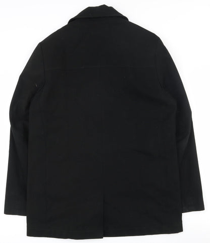 Womens UK Size S NEXT Black Overcoat