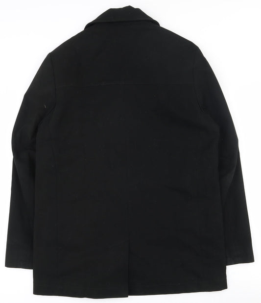 Womens UK Size S NEXT Black Overcoat
