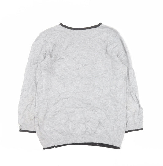 BHS Womens Green Round Neck  Viscose Pullover Jumper Size 10