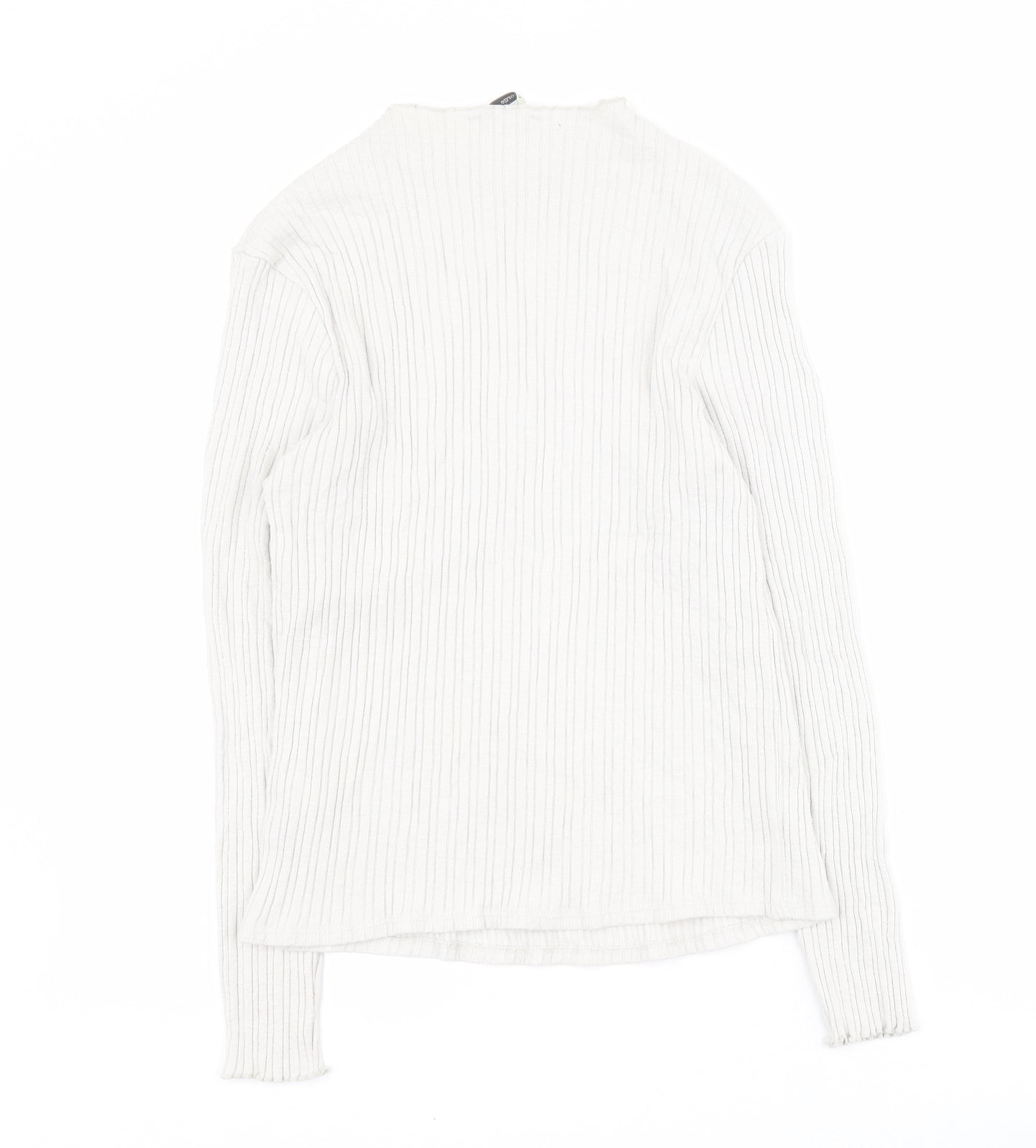 George Womens Grey Round Neck  Cotton Pullover Jumper Size 16   - Ribbed