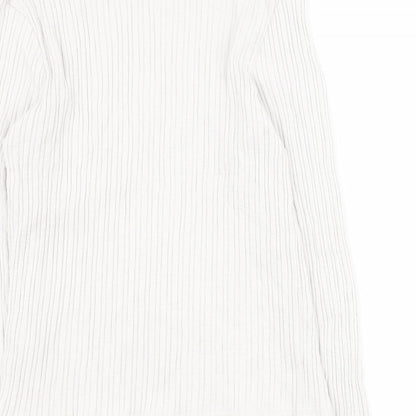 George Womens Grey Round Neck  Cotton Pullover Jumper Size 16   - Ribbed