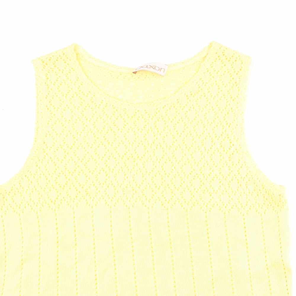 Womens UK Size 18 Daxon Yellow  Tank