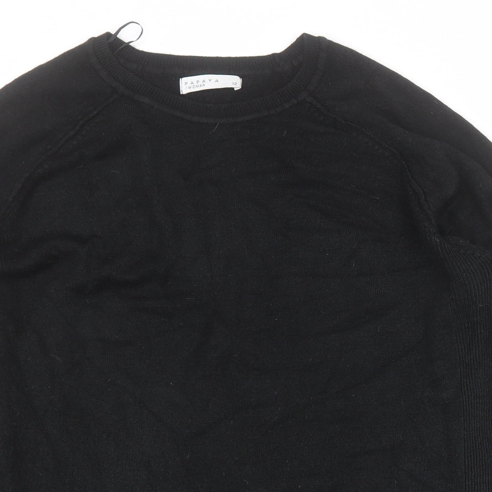 Womens UK Size 12 Matalan Black Pullover Jumper