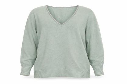 Womens UK Size 18 Marks and Spencer Green Pullover Jumper