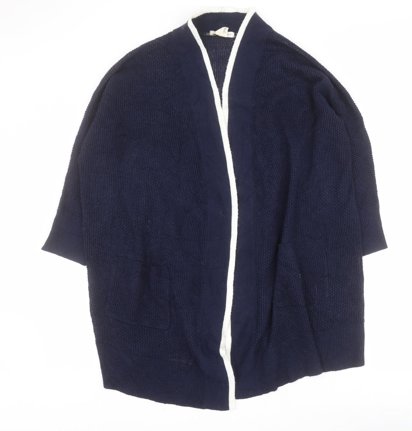 Womens UK Size L Retrology Blue Cardigan Jumper