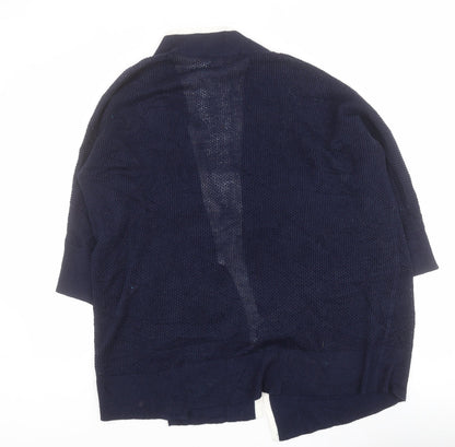 Womens UK Size L Retrology Blue Cardigan Jumper
