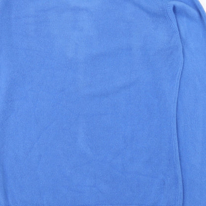 Paramour Womens Blue Round Neck  Acrylic Pullover Jumper Size L