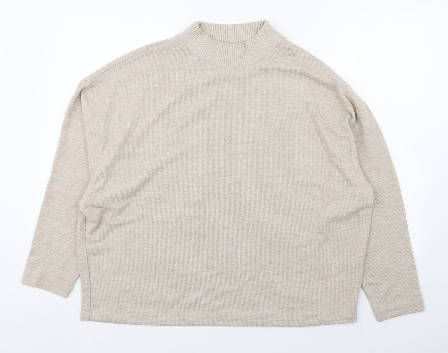 Womens UK Size M H&M Beige Pullover Jumper