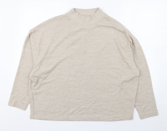 Womens UK Size M H&M Beige Pullover Jumper
