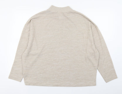 Womens UK Size M H&M Beige Pullover Jumper