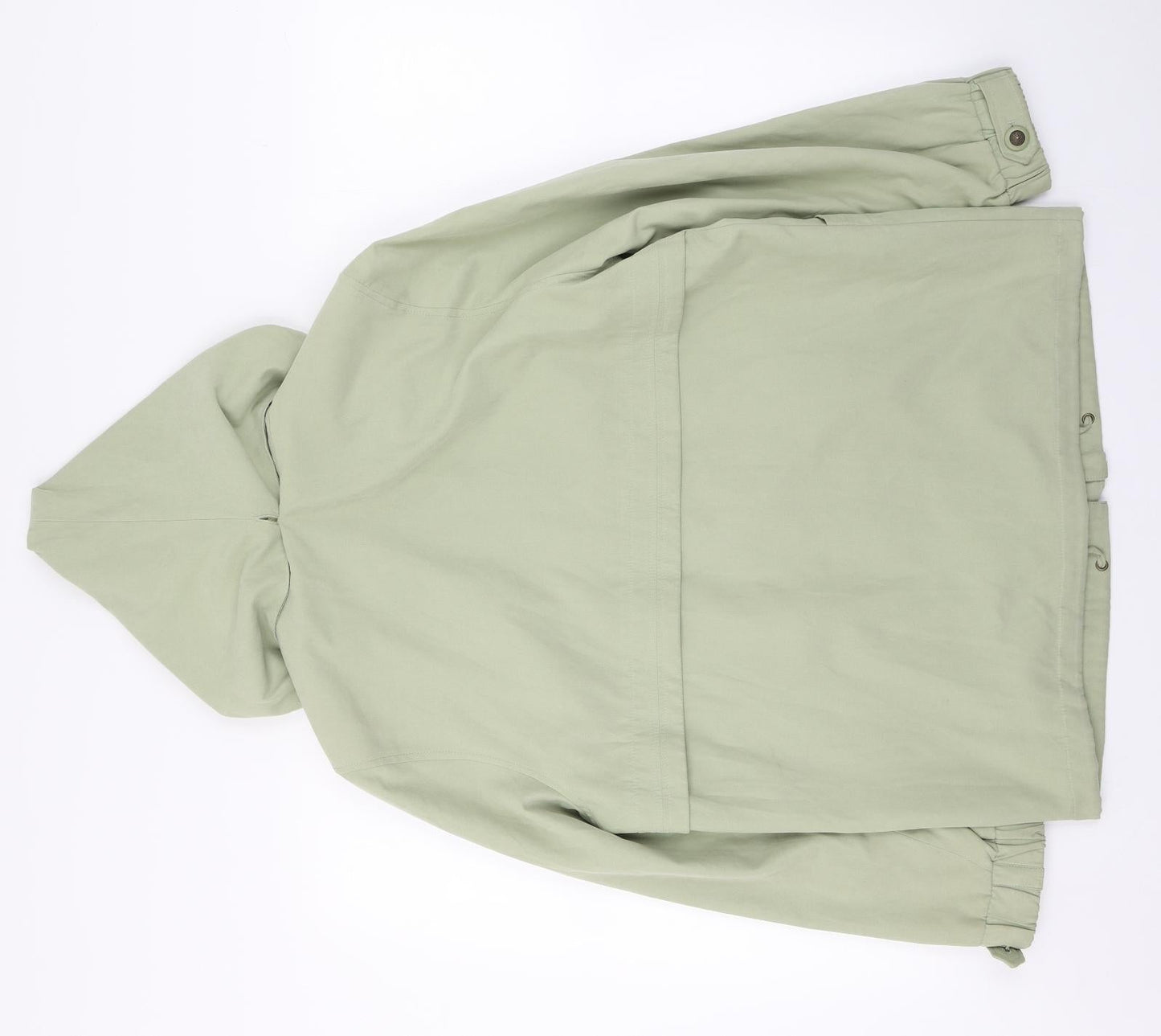 Image Creation Womens Green   Trench Coat Coat Size 12  Zip