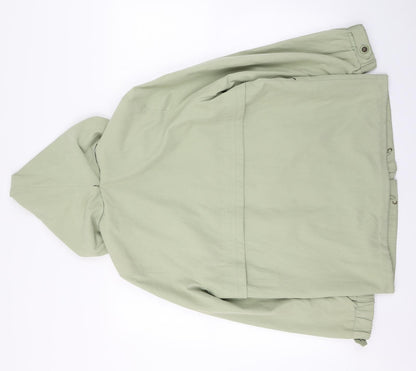 Image Creation Womens Green   Trench Coat Coat Size 12  Zip