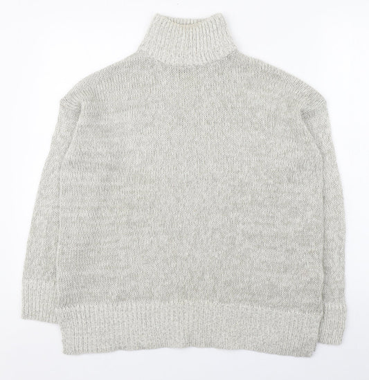 Womens UK Size S New Look Grey Pullover Jumper