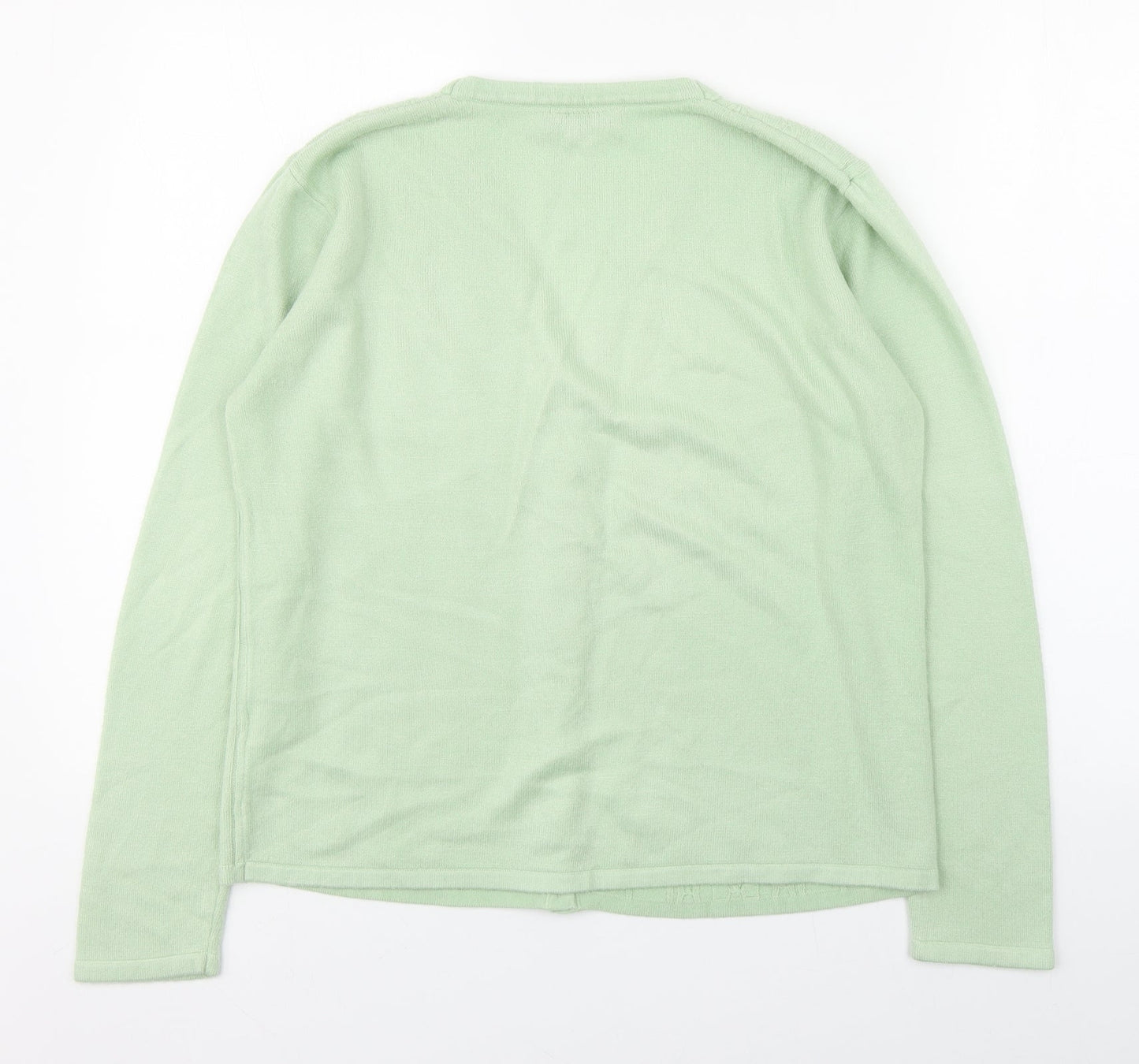 Womens UK Size S Lauren Taylor Green Cardigan Jumper